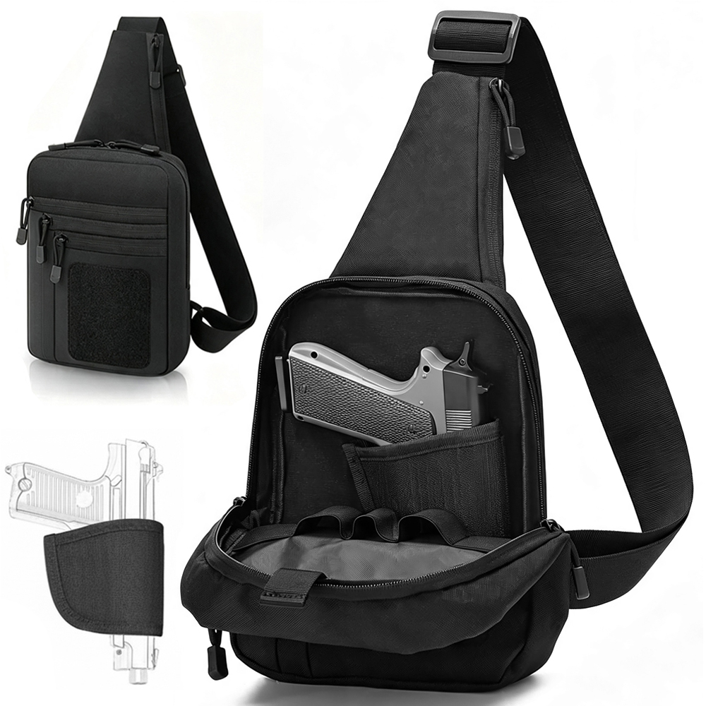 Edc Concealed Carry Holster - حقيبة صدرية مخفية لحمل المسدس، حقيبة