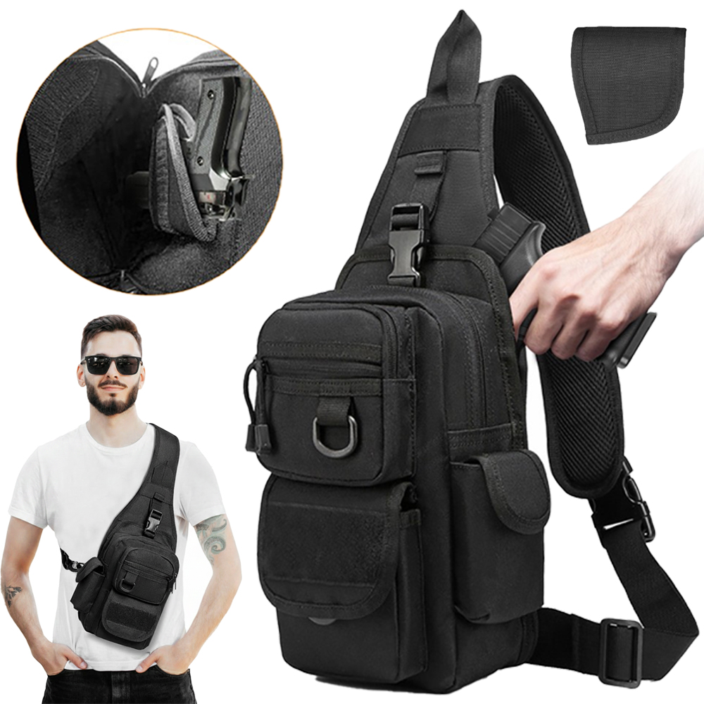 Edc Concealed Carry Backpack - حقيبة مسدس تكتيكية للحمل المخفي، حقيبة