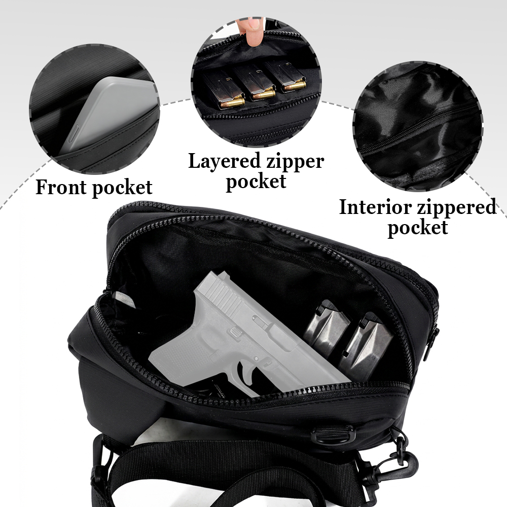 حقيبة مسدس تكتيكية للحمل المخف - مراجعة Edc Concealed Carry Backpack وسعره
