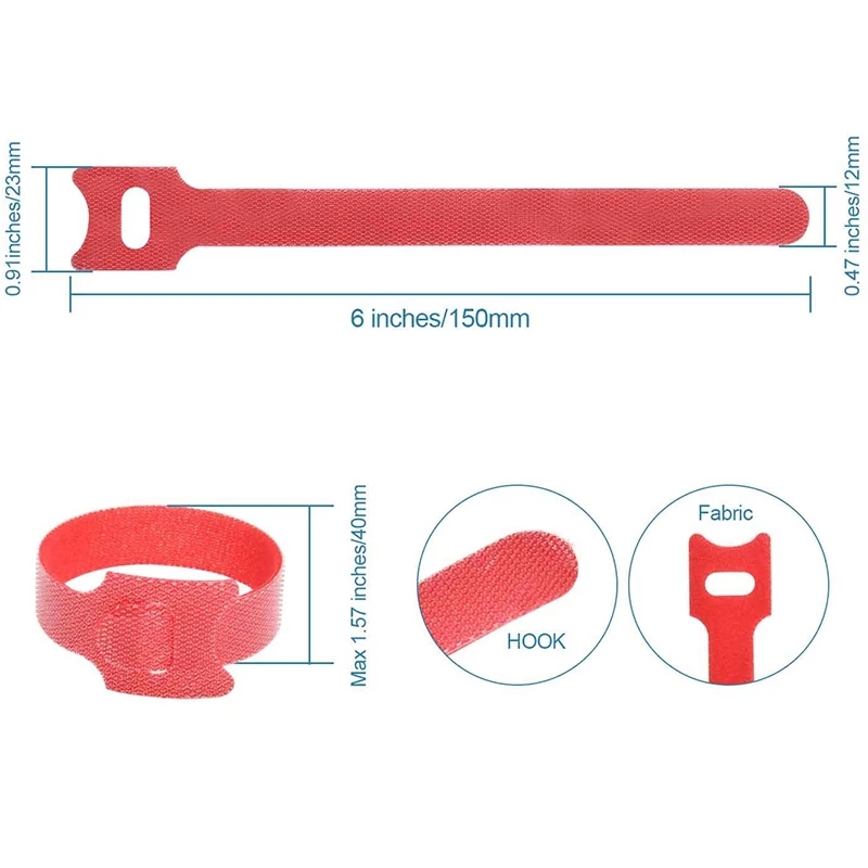10-50 قطعة من أربطة الكابلات ا - مراجعة Gear Tie Reusable وسعره