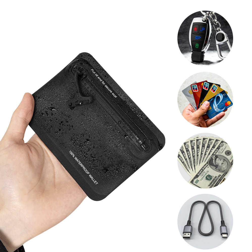محفظة نقود مقاومة للماء بسحاب، - مراجعة Edc Carry Card وسعره