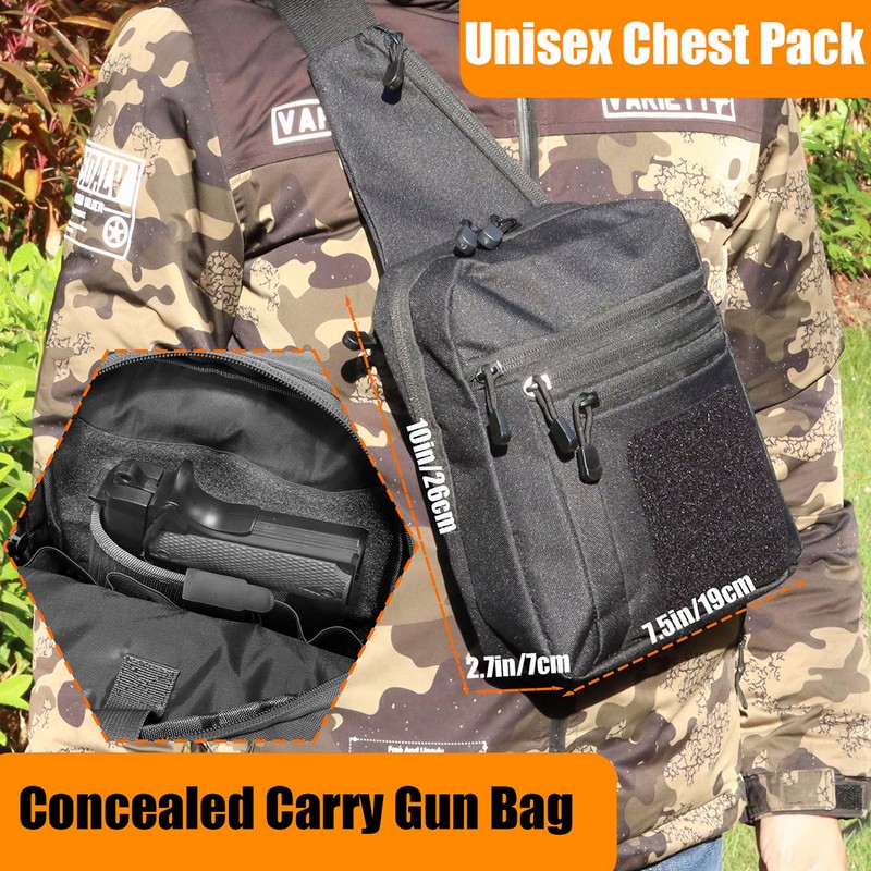 جديد التكتيكية حقيبة صدر للرجا - مراجعة Edc Concealed Carry Backpack وسعره