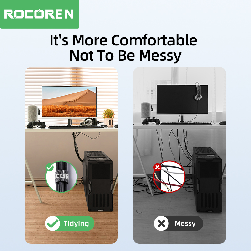 منظم الكابلات من روكورين، أربط - مراجعة Gear Tie Reusable وسعره